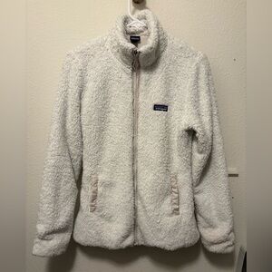 Patagonia Women’s Medium Full Zip Jacket Fleece Los Gatos White